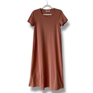 Uniqlo U Airism Short Sleeve T-Shirt Midi Dress Size S
